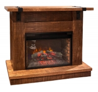Astoria rusticmantle fireplace console